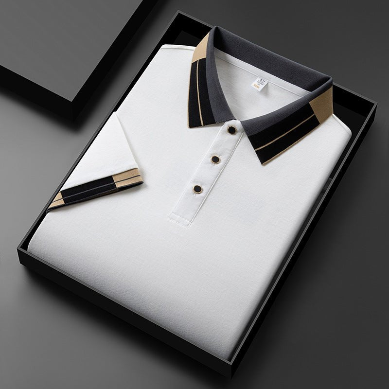 Summer new fashionable casual trend simple lapel t-shirt for men - FashionTech
