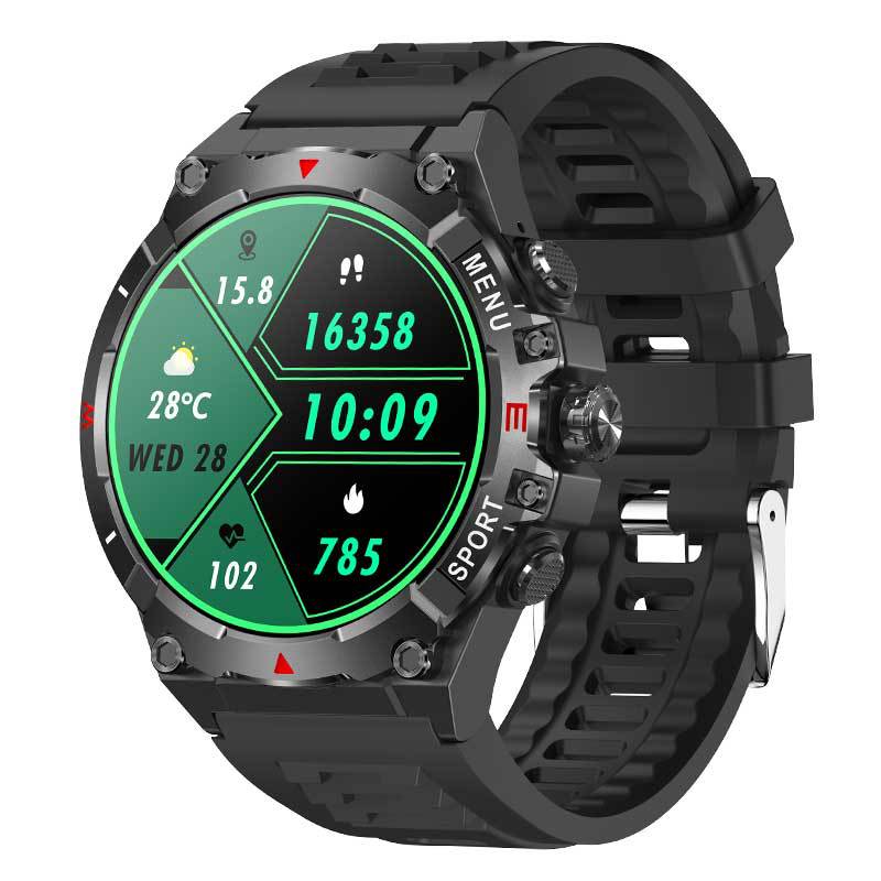 TG02 Outdoor Smart Watch GPS Positioning Altitude Pressure Compass Heart Rate Bluetooth Call Sports Watch - FashionTech