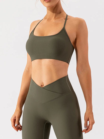 Tight fitting quick drying yoga clothes for training running beautiful back sports underwear for women - FashionTech