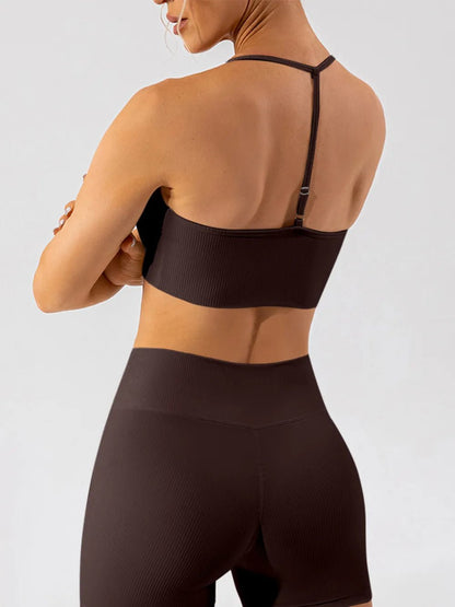 Tight fitting quick drying yoga clothes for training running beautiful back sports underwear for women - FashionTech