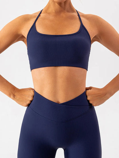 Tight fitting quick drying yoga clothes for training running beautiful back sports underwear for women - FashionTech