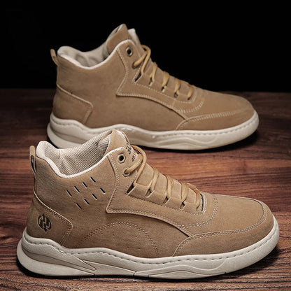 Tooling Boots Fashion Casual Sport Mans Shoe Students Four Seasons High Top Round Toe Wear - resistant Outdoor Desert Driving Boot - Tech Tready
