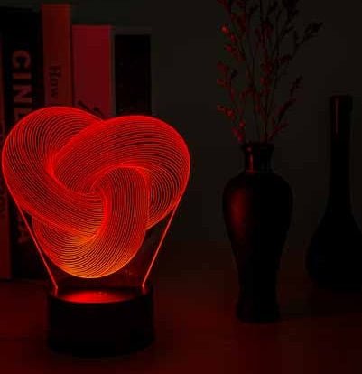 Twist Abstract LED 3D Night Light Touch Colorful Acrylic 3D Table Lamp Decoration Lighting Baby Sleeping Mood Lamp Best Gift - Tech Tready