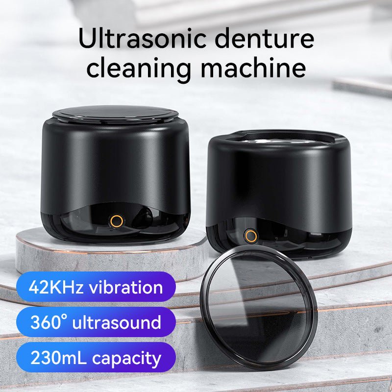 Ultrasonic cleaning machine portable and multifunctional home jewelry denture cleaner toothbrush head and tooth cover cleaner - FashionTech