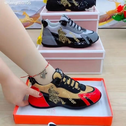 Unisex soft sole versatile, comfortable, breathable mesh, height increasing dad shoes for women - Tech Tready