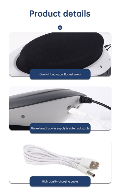 Waist Massager Lumbar Traction Inflatable Hot Compress Back Cervical Stretcher Massage Air Pressure Reduce Relief Pain - Tech Tready