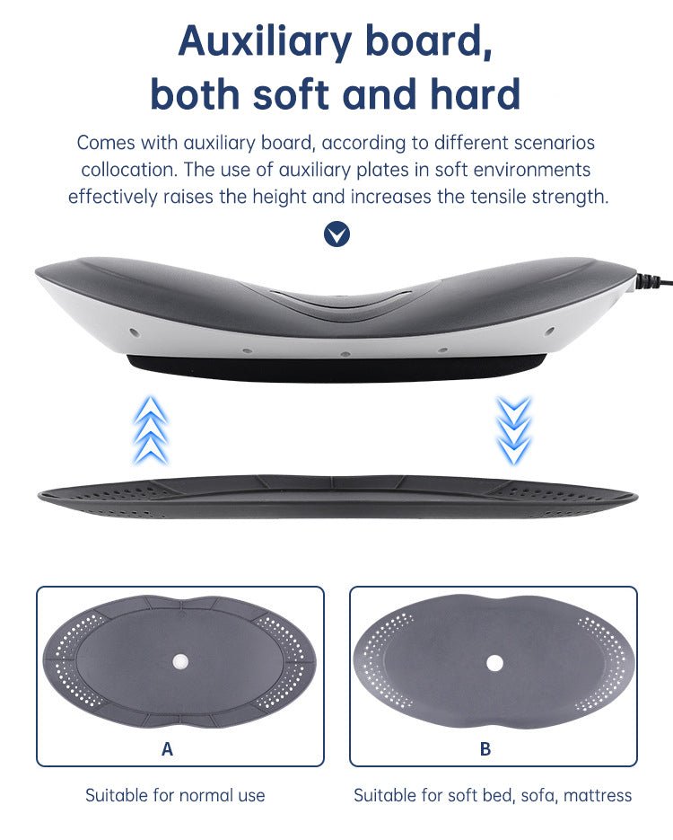 Waist Massager Lumbar Traction Inflatable Hot Compress Back Cervical Stretcher Massage Air Pressure Reduce Relief Pain - Tech Tready