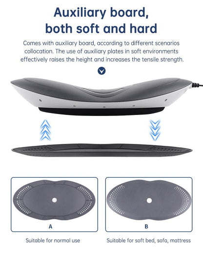 Waist Massager Lumbar Traction Inflatable Hot Compress Back Cervical Stretcher Massage Air Pressure Reduce Relief Pain - Tech Tready