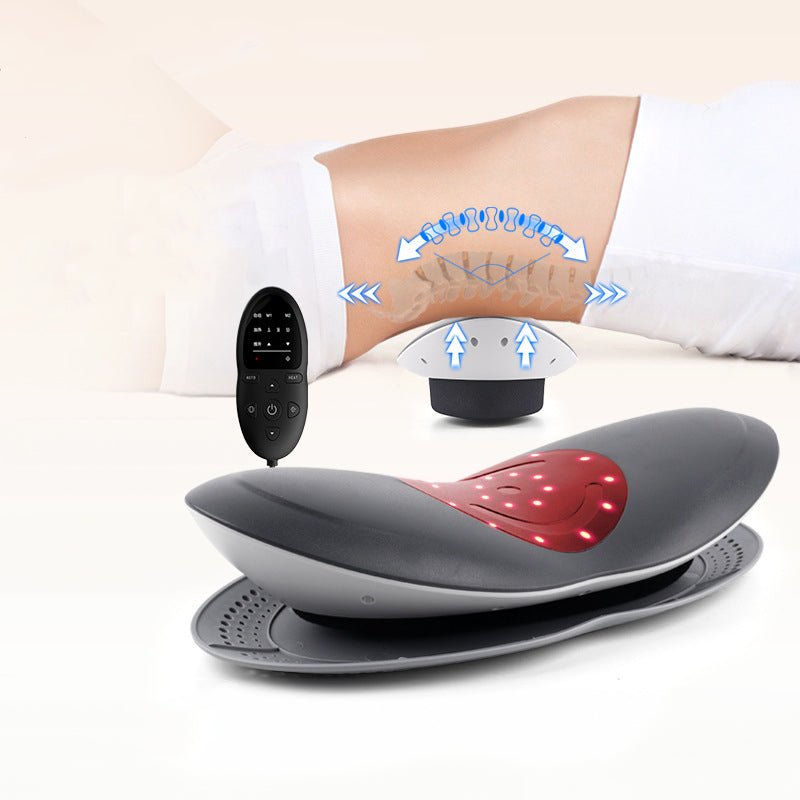 Waist Massager Lumbar Traction Inflatable Hot Compress Back Cervical Stretcher Massage Air Pressure Reduce Relief Pain - Tech Tready