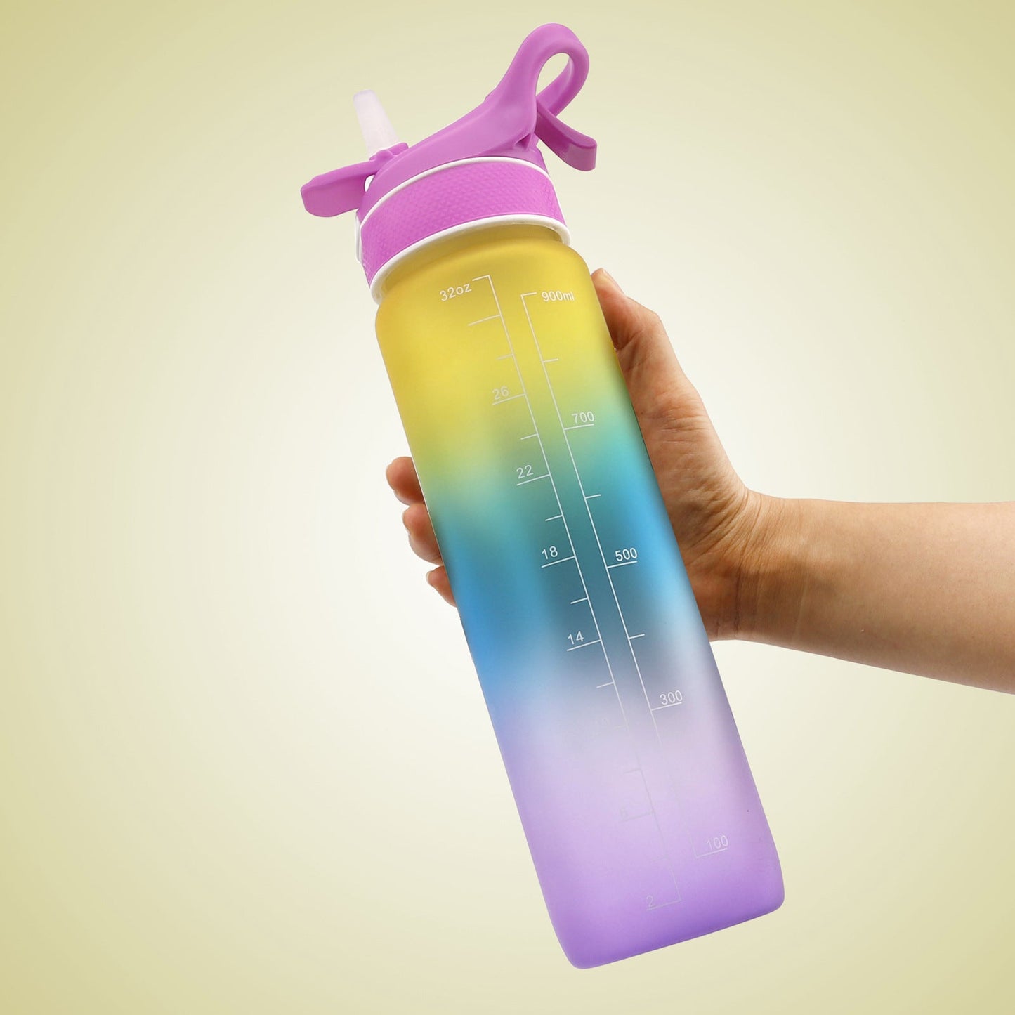 Water Bottle Scrub Bounce Cover Straw Space Cup Sports Water Bottle - Tech Tready