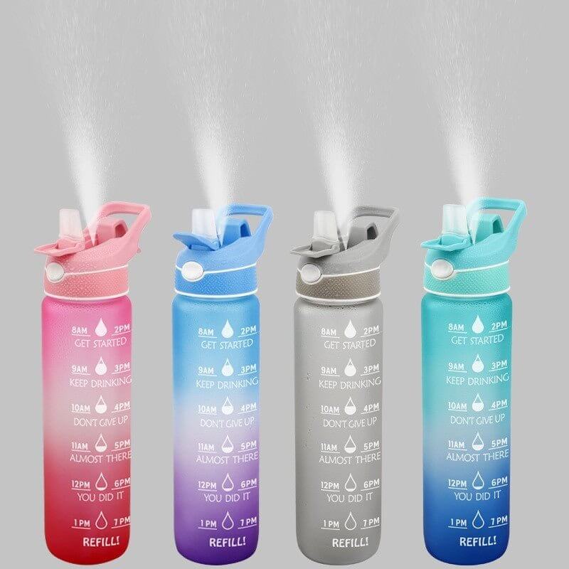 Water Bottle Scrub Bounce Cover Straw Space Cup Sports Water Bottle - Tech Tready