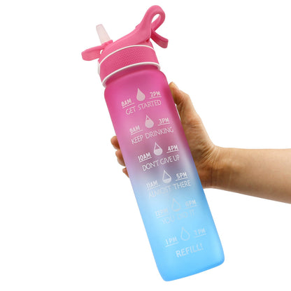 Water Bottle Scrub Bounce Cover Straw Space Cup Sports Water Bottle - Tech Tready
