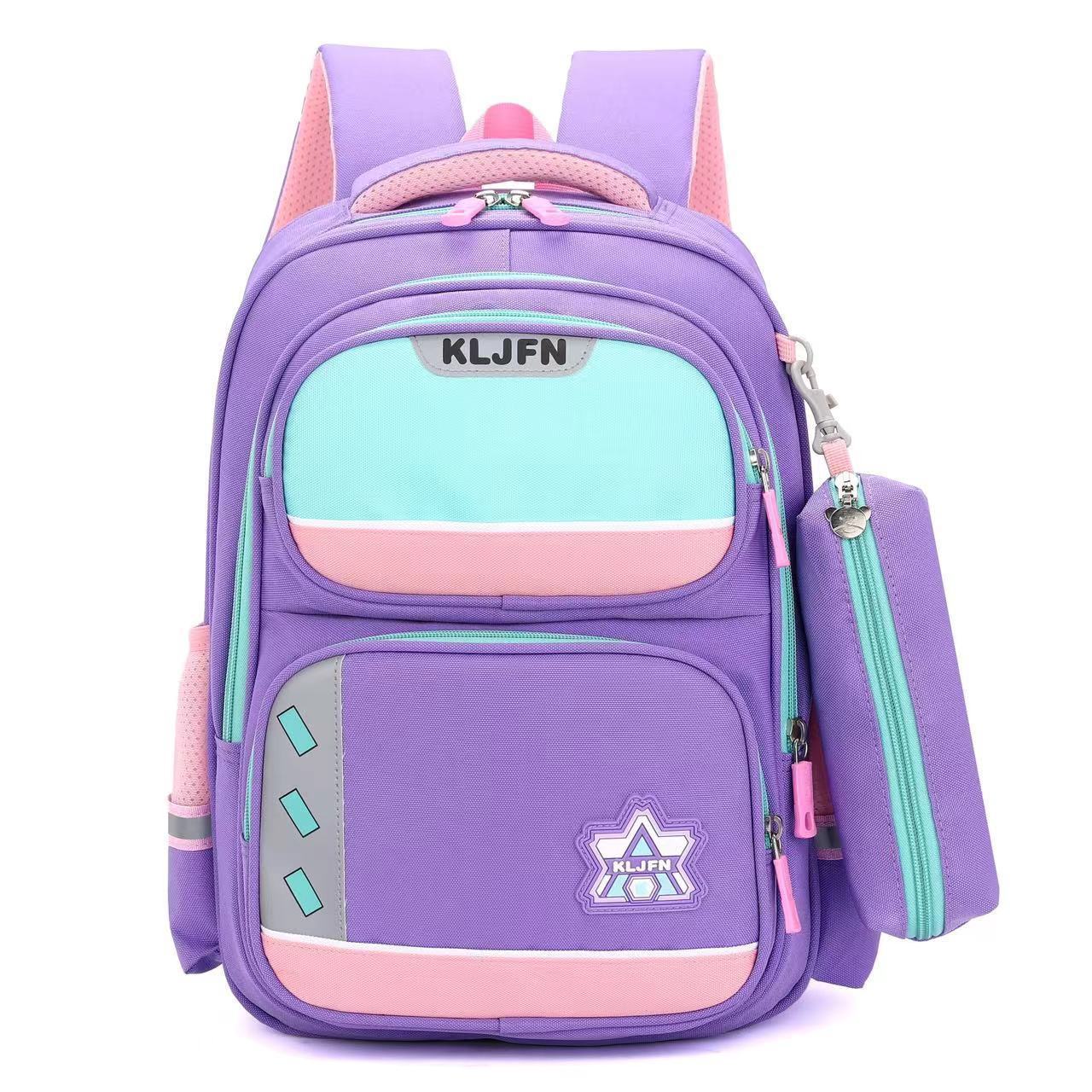 Waterproof Ultra - light Fabric Fashionable Large Capacity Spine Protection Burden Reduction Children's Bags - FashionTech