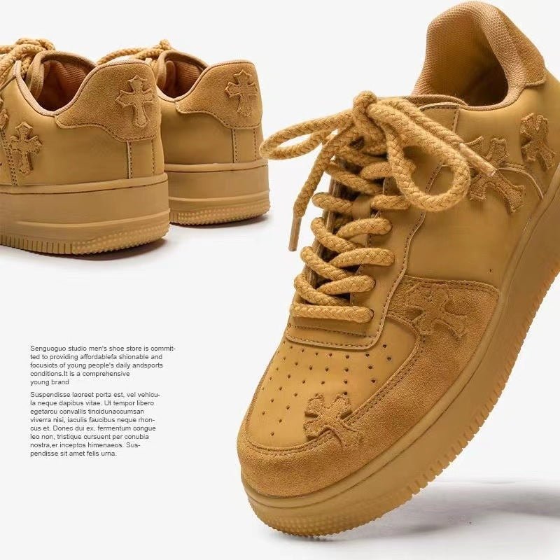 Wheat Casual Sneakers Women Retro Platform Sneaker - FashionTech