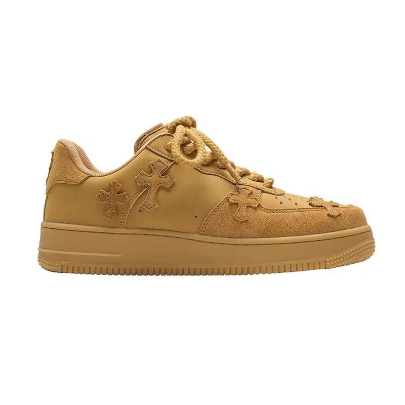 Wheat Casual Sneakers Women Retro Platform Sneaker - FashionTech