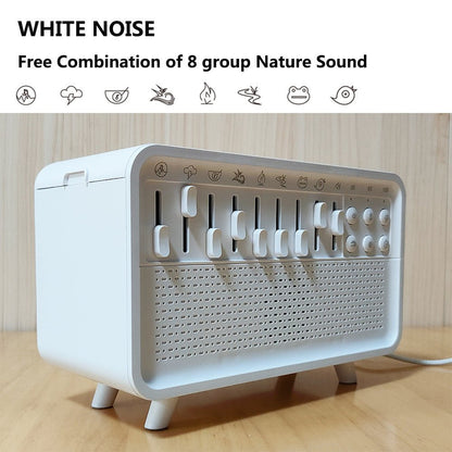 White noise sleep aid device Bluetooth speaker simulation flame aromatherapy humidifier small night light sleep aid white noise machine - Tech Tready