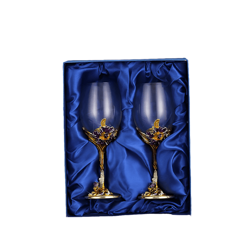 Wine glass high footed glass home gift - FashionTech