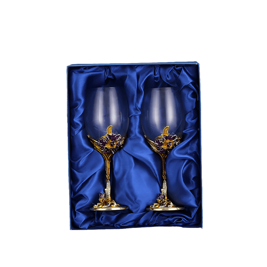 Wine glass high footed glass home gift - FashionTech