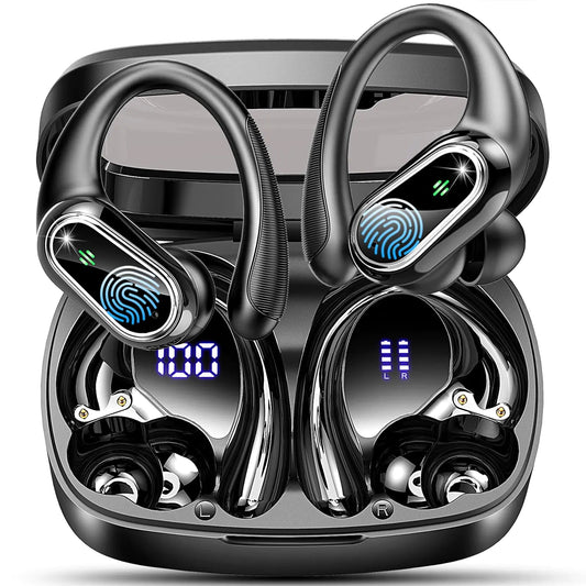 Wireless Earbuds Bluetooth Headphone Sport 50Hrs Playtime Wireless Headphones with ENC Noise Canceling Mic - Tech Tready