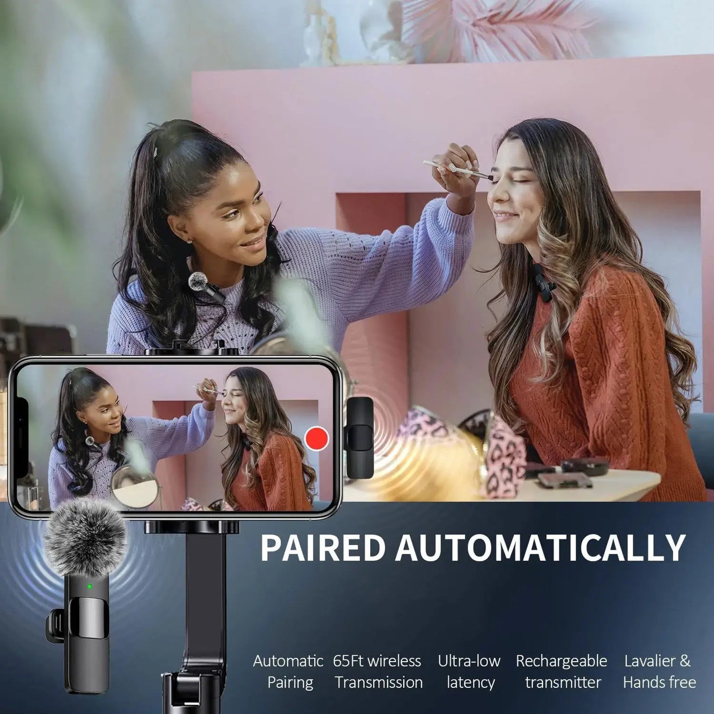 Wireless Lavalier Microphone Portable Solution For Mobile Recording - Tech Tready