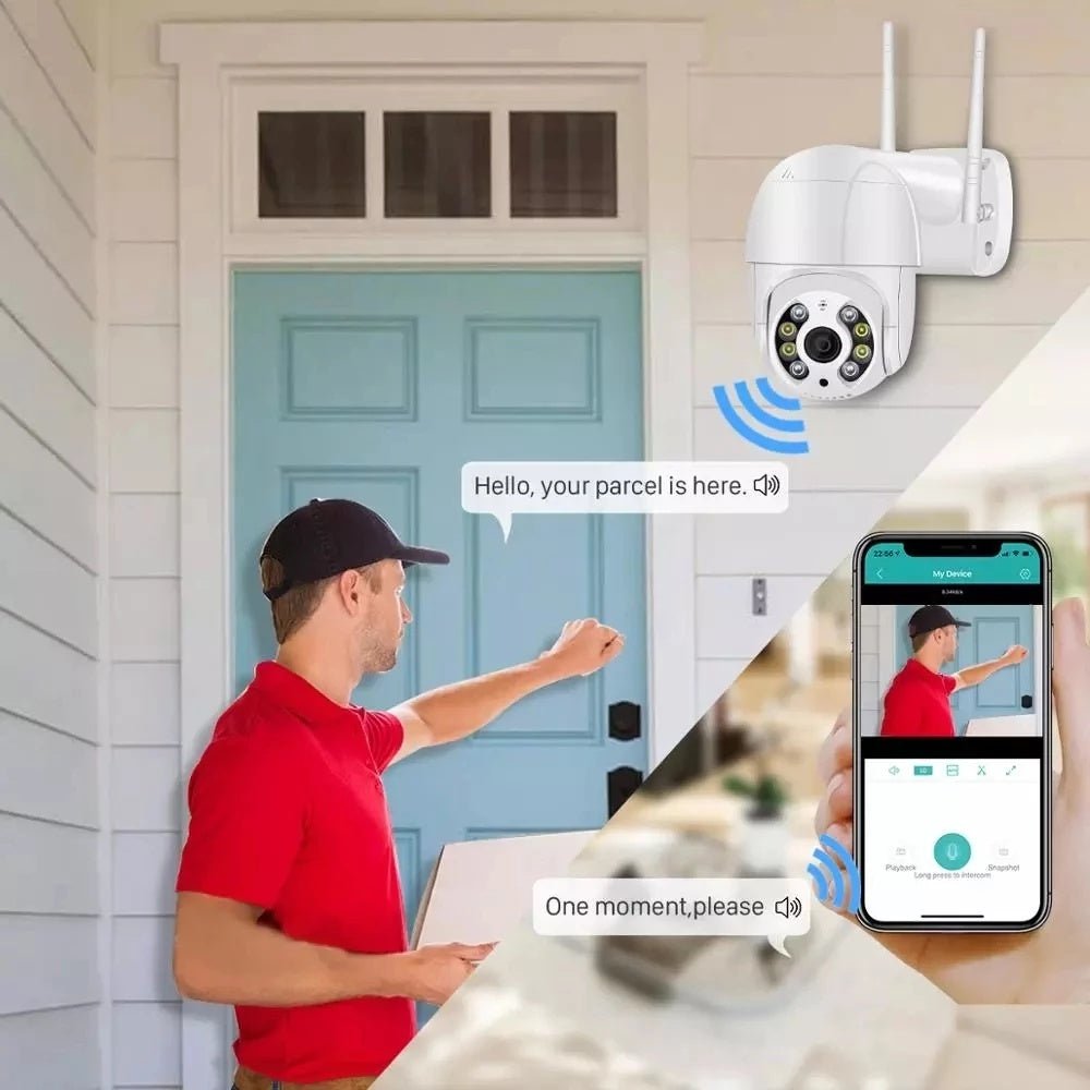 Wireless WiFi Surveillance Camera Dual Light Source AI Smart - Tech Tready