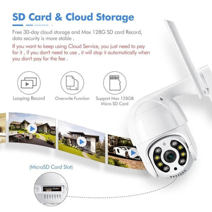 Wireless WiFi Surveillance Camera Dual Light Source AI Smart - Tech Tready