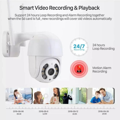 Wireless WiFi Surveillance Camera Dual Light Source AI Smart - Tech Tready