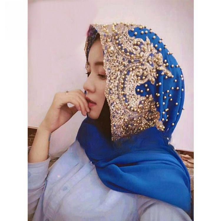 Women's Scarf Pearl Veil Scarf - Tech Tready